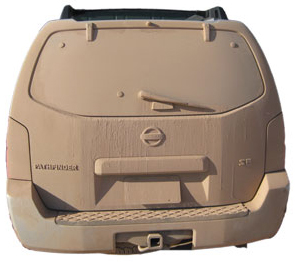 The vehicle was so muddy that I didn't even have to blur out my license plate on this photo before posting it!